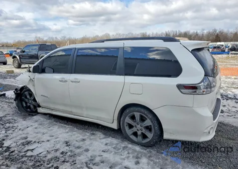 2015 Toyota Sienna Sport из США, поврежденный, VIN 5TDXK3DC8FS621359